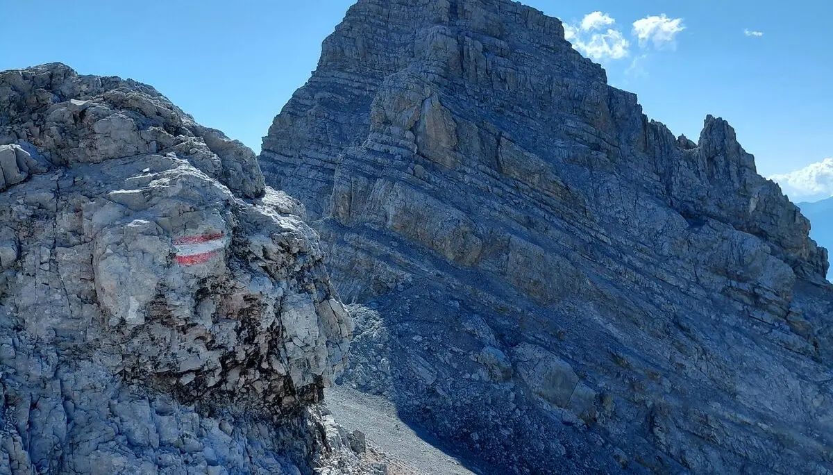 Blick auf den großen Bettelwurf – ein großer, beeindruckender Steinhaufen | © Maximilian Hofmann