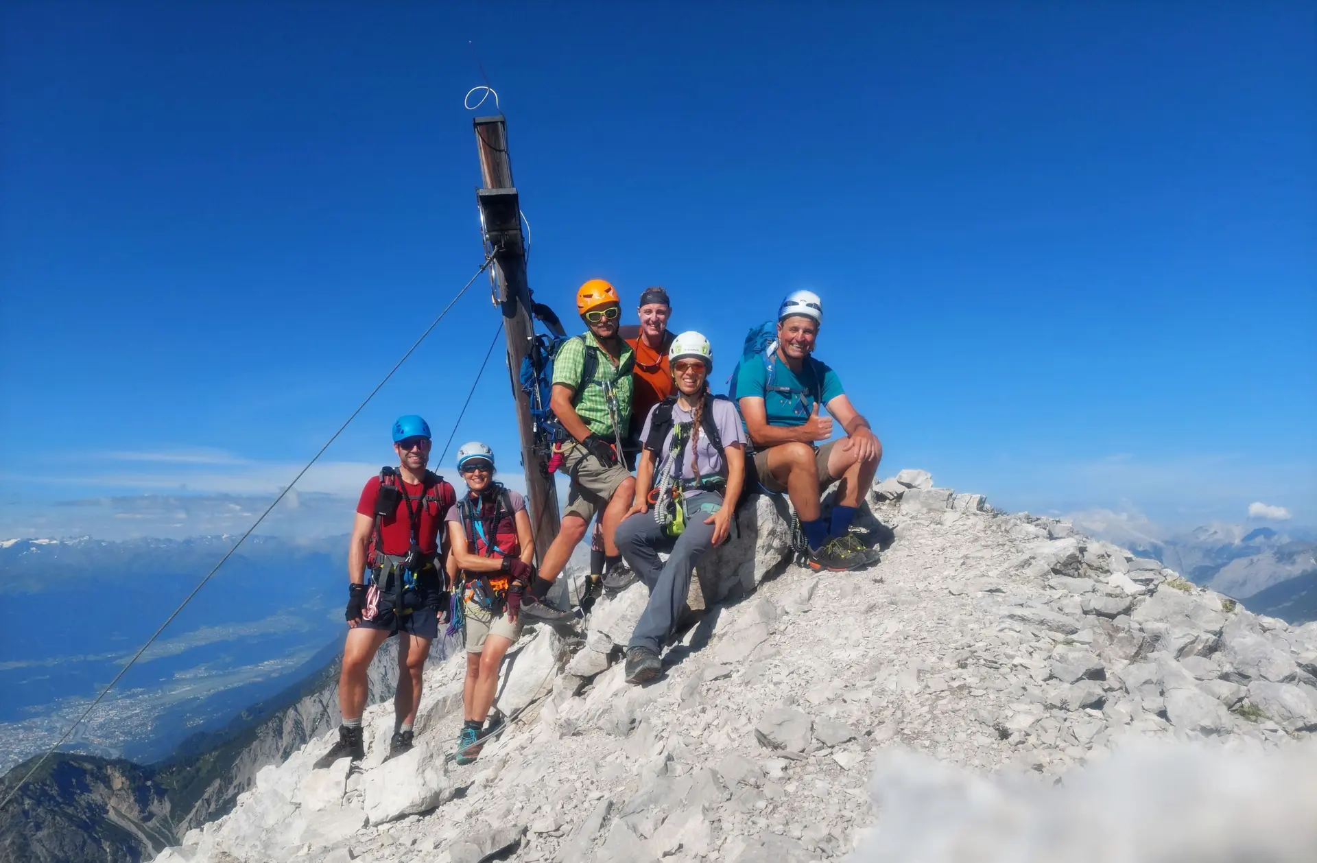 Gruppenfoto am kleinen Bettelwurf | © Isabell Karl
