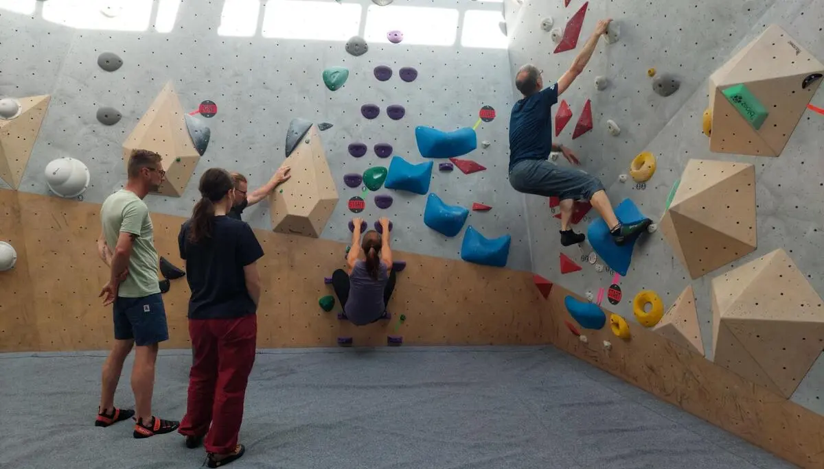 Üben in der Boulderhalle | © Isabell Karl
